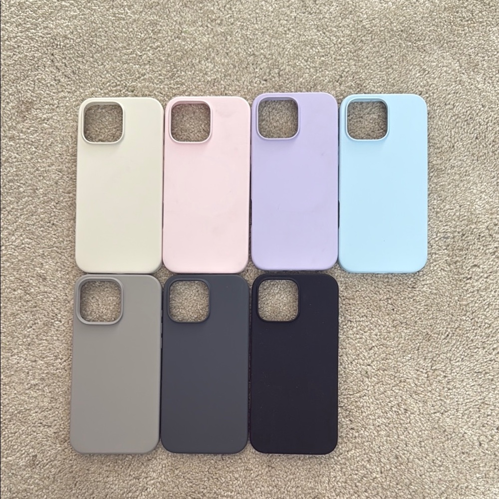 Stylish New iPhone 16 pro max Case Set - Assorted Colors